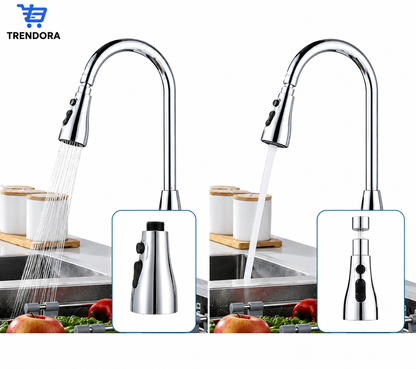 Stainless Steel 360 Degree Flexible tap extender for kitchen sink