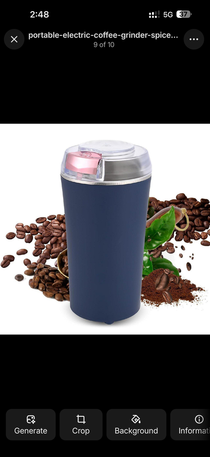 Portable Electric Coffee Grinder Spice & Coffee Bean Grinder