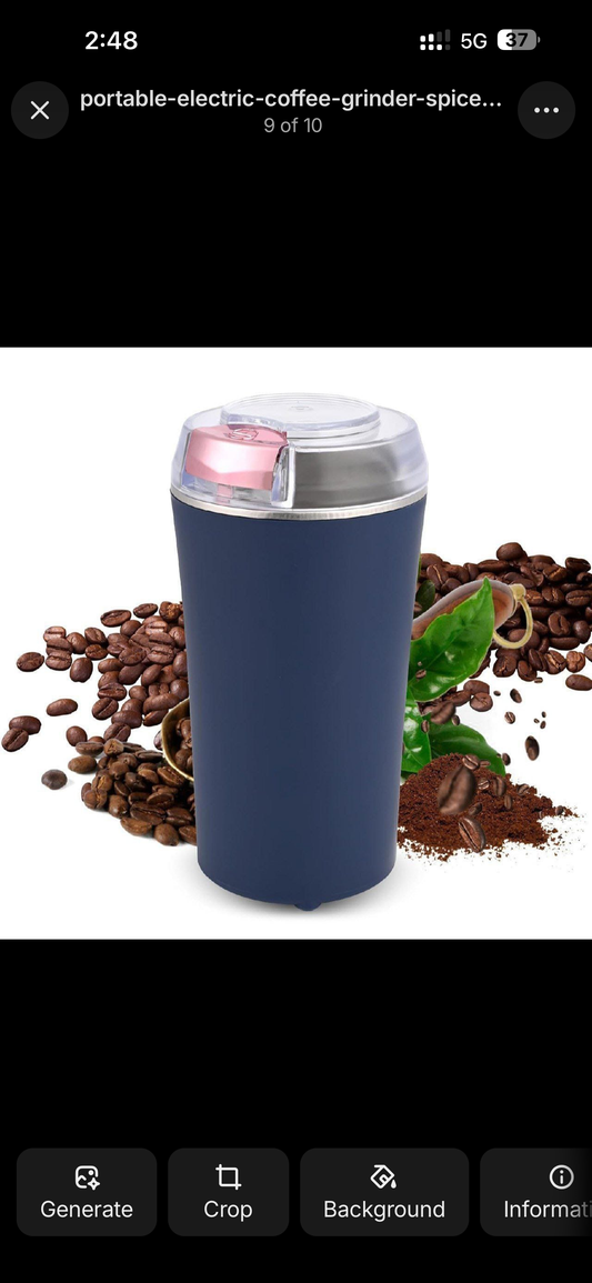 Portable Electric Coffee Grinder Spice & Coffee Bean Grinder